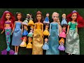 12 Minutes Disney princesses Collection ASMR Satisfying Unboxing Disney Princss Doll DIY Miniature