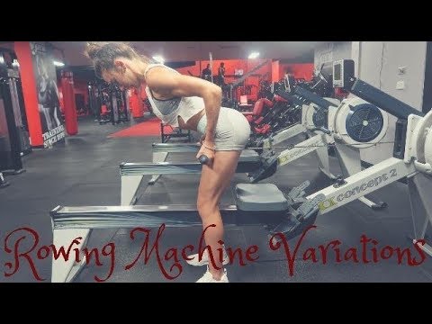 Full Body Workout Using Variations Of A Rowing Machine
