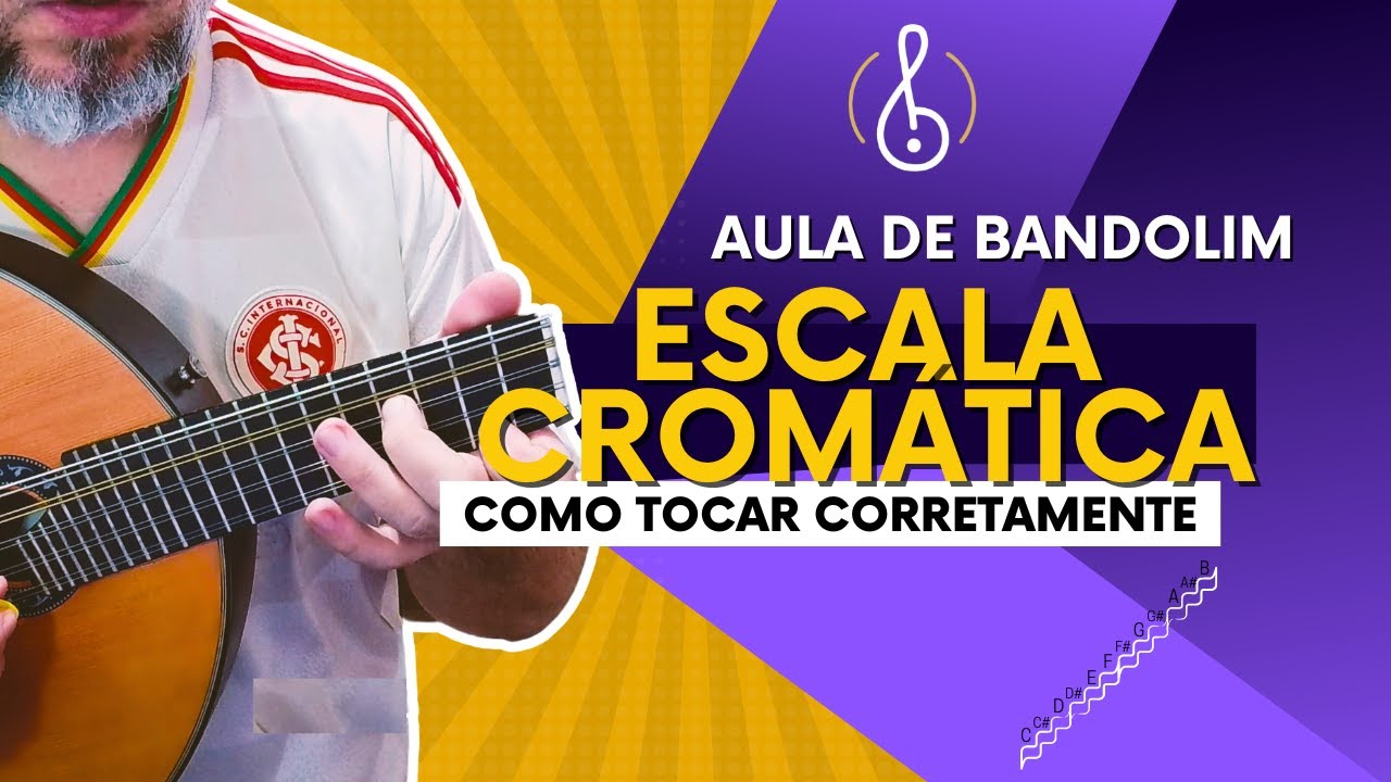 💜AULA DE BANDOLIM - Como Tocar a Escala Cromática Corretamente no Bandolim