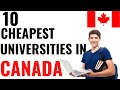 Top 10 Cheapest Universities in CANADA