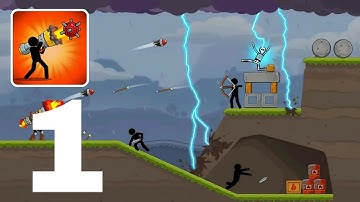 Boom Stick: Bazooka Puzzles Gameplay Walkthrough Part 1 (iOS, Android )