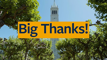 Big thanks from your Cal community