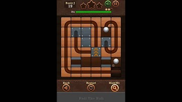 Roll The Ball Slide Puzzle 2 - Time Basic J Level 19 Walkthrough