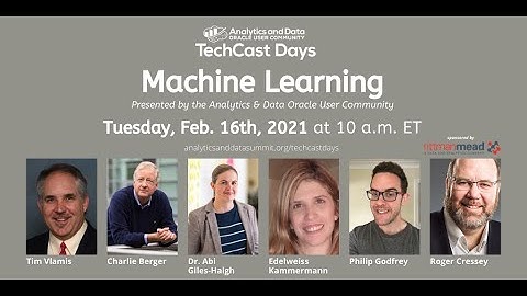 TechCast Days (Feb. 2021) - Machine Learning - Charlie Berger
