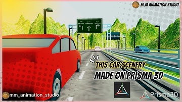 Car scenery timelapse tutorial | M.M ANIMATION STUDIO | #prisma3d  #prisma3dtoturial