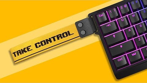 How to attach the strap to your Wooting 60HE