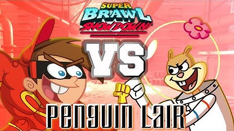 Classic Timmy Turner vs Sandy Cheeks III | Super Brawl Showdown v0.3.1b Full Match Gameplay