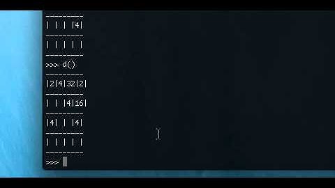 CS10 Final Project- Python 2048