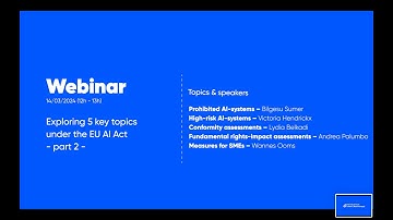 “Webinar: Exploring 5 key topics under the EU AI Act – part 2”