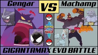 G-MAX GENGAR vs G-MAX MACHAMP (Pokémon Sword/Shield)