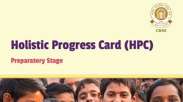 CBSE @Holistic  Progress Card: Preparatory Stage (ENGLISH)