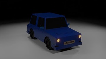 Low Poly Car Loop Animation | Blender Animation