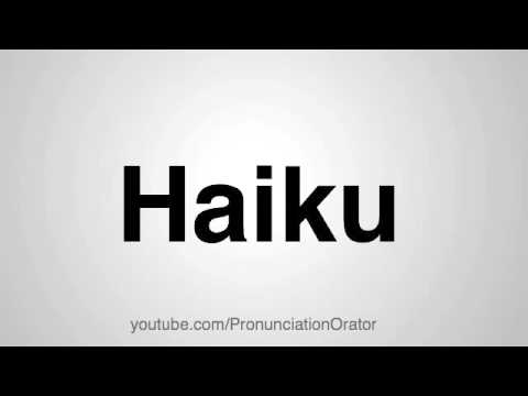 How to Pronounce Haiku - YouTube