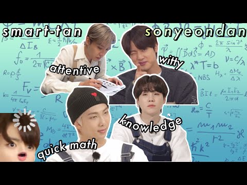 when bts hyung line blew our minds with their intelligence | smart-tan sonyeondan
