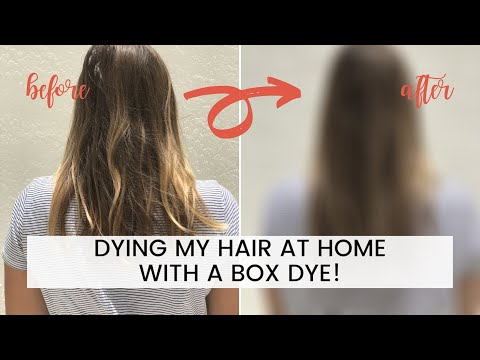 DYING MY HAIR AT HOME USING A BOX DYE! L'Oreal 7 1/2 A