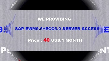 SAP EWM9.4+ECC6.0 REMOTE SERVER ACCESS