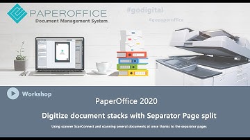 Digitize document stacks with Separator Page split / Document Management System / Scanning documents