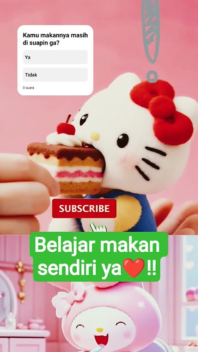 Hello kitty makan kue‼️#fypシ゚viral #fypshorts #mymelody