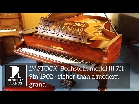 VERKAUFT: Bechstein Modell III 2,36m 1902 – klangvoller als ein moderner Flügel