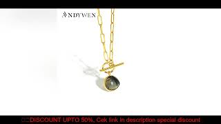 ANDYWEN 925 Sterling Silver Labradorite Pendant Necklace Horoscope Chain Luxury Fashion Special Part