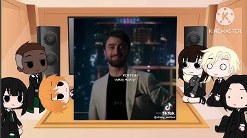 Harry Potter characters react to drarry | AU | dark Harry Potter | dark Ron Weasley | Blairon