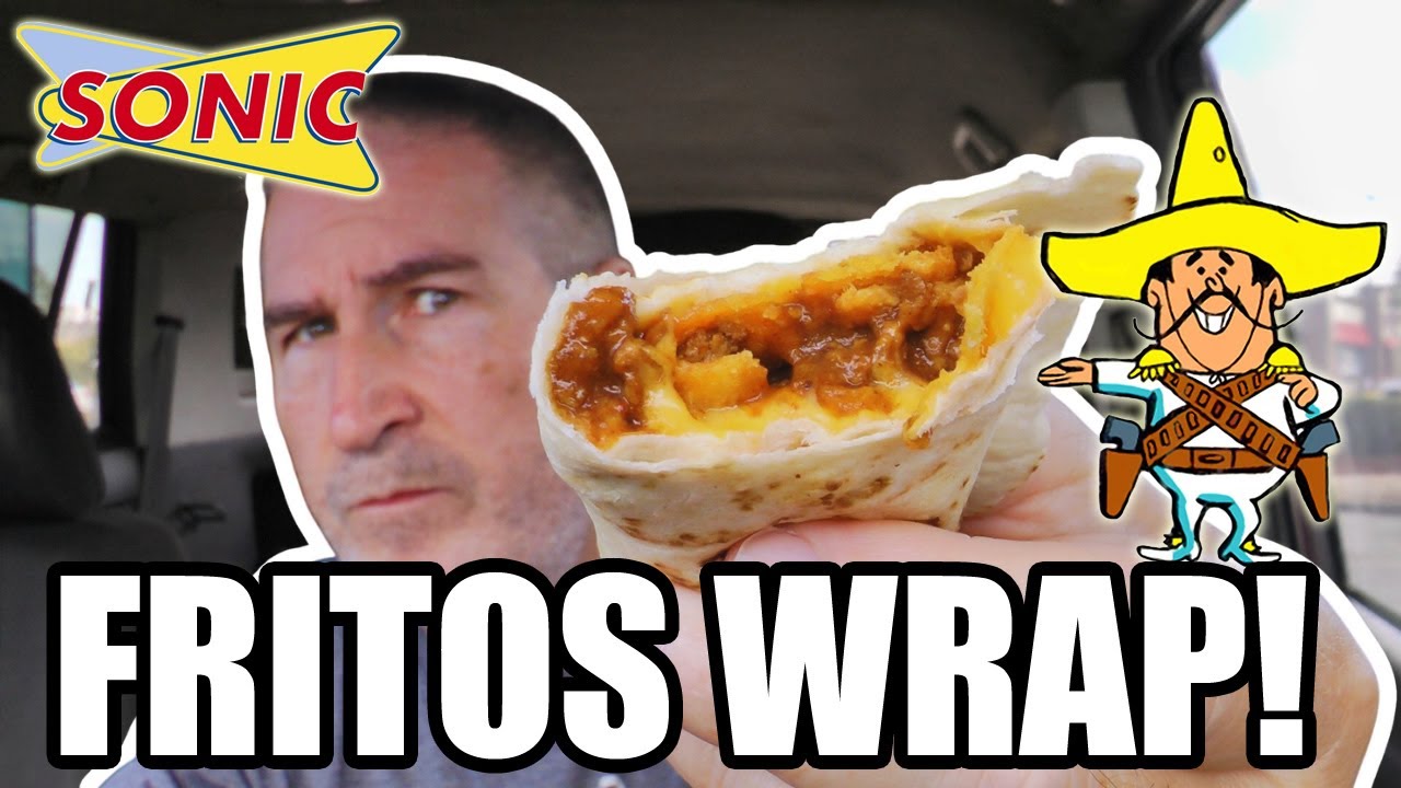 Sonic Fritos Chili Cheese Wrap Review 😮 YouTube