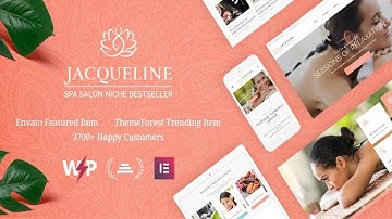 Jacqueline | Spa & Massage Salon Beauty WordPress Theme + Elementor Free Download