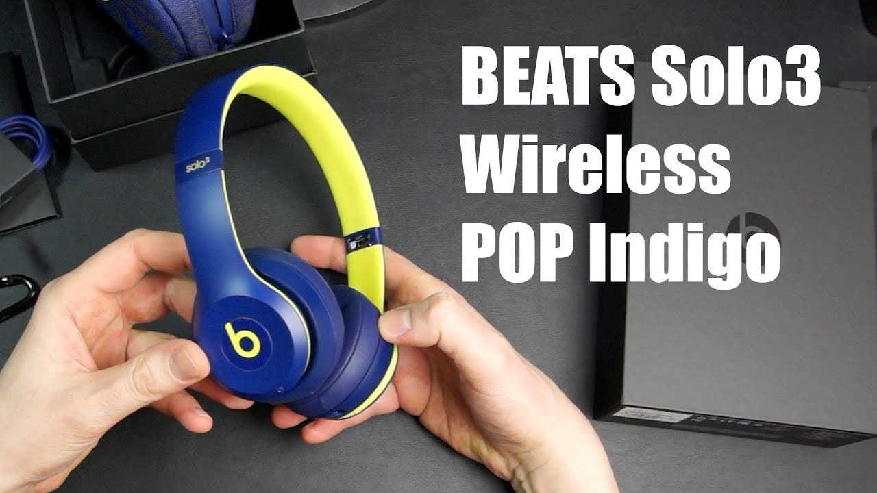 beats solo 3 wireless pop indigo