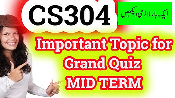 Cs304 Grand Quiz Important Topic VU Mid Term Spring 2020|| MCQ || Questions || Syllabus || Guide