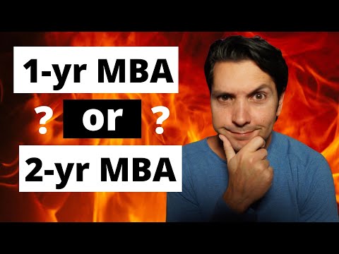 1-year MBA vs. 2-year MBA | What you need to know BEFORE making a decision