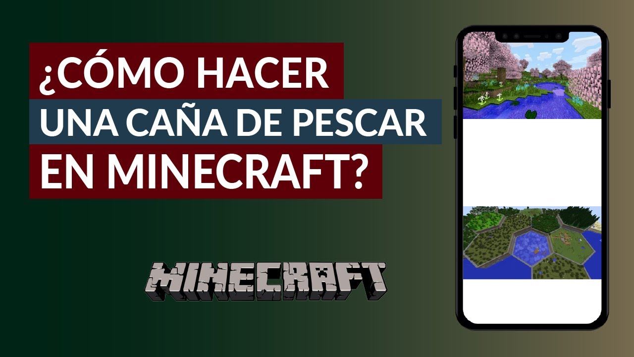 Cómo Hacer una Caña de Pescar y Cómo Pescar en Minecraft ¡Muy