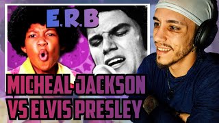 Epic Rap Battles of History: Michael Jackson vs Elvis Presley *REACTION*