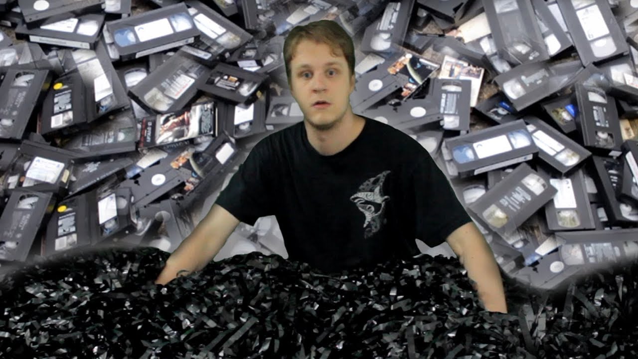 DESTROYING OVER 200 VHS TAPES - THE VIDEO ZONE - Behind the Scenes - YouTube