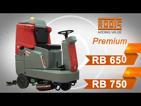 ROOTS RB 650 750 Ride on Scrubber Driers - The trusted solution for performance & efficient