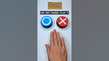 Squid Game Paper Button Toy ⭕❌ How to Make Vote Button from SQUID GAME 2 | Easy DIY Squid Game Craft