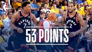 Kawhi Leonard and Kyle Lowry Combine for 53 Points | NBA Finals Game 3