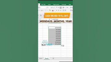 Autofill Date in Excel #excelformula #excel #spreadsheetmagic #exceltips