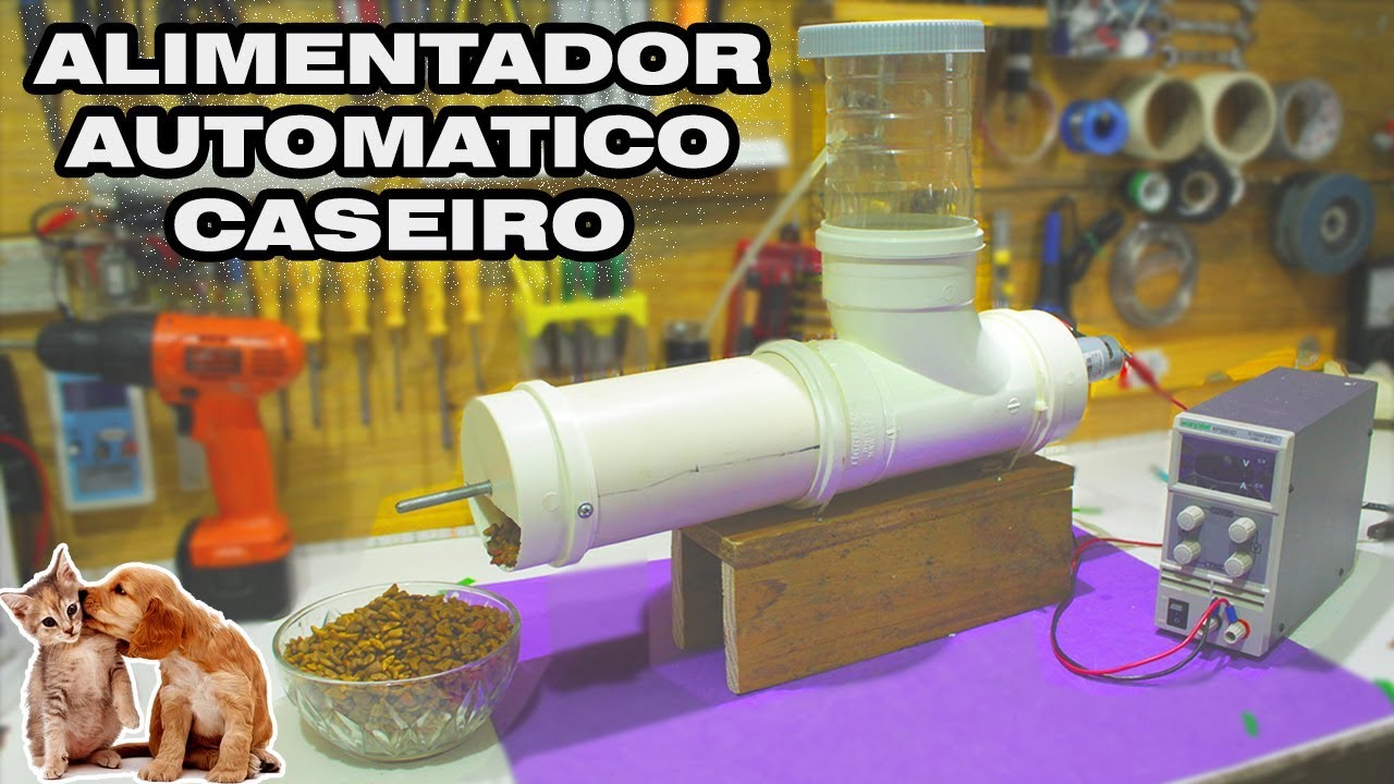 Como Fazer um Alimentador automático ( GATOS,CACHORROS…) – PARTE 2