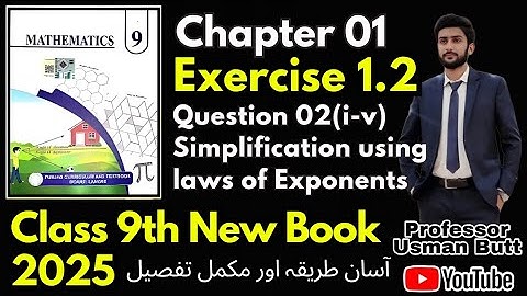 Class 9th Mathematics New Book 2025 | Chapter 01 | Real Numbers | Exercise 1.2 | Question#2(i-v)