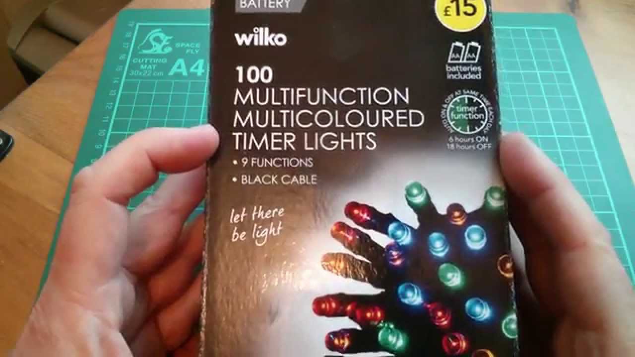 Wilko 100 Multifunction Colour Timer Christmas Lights 7 50 Youtube