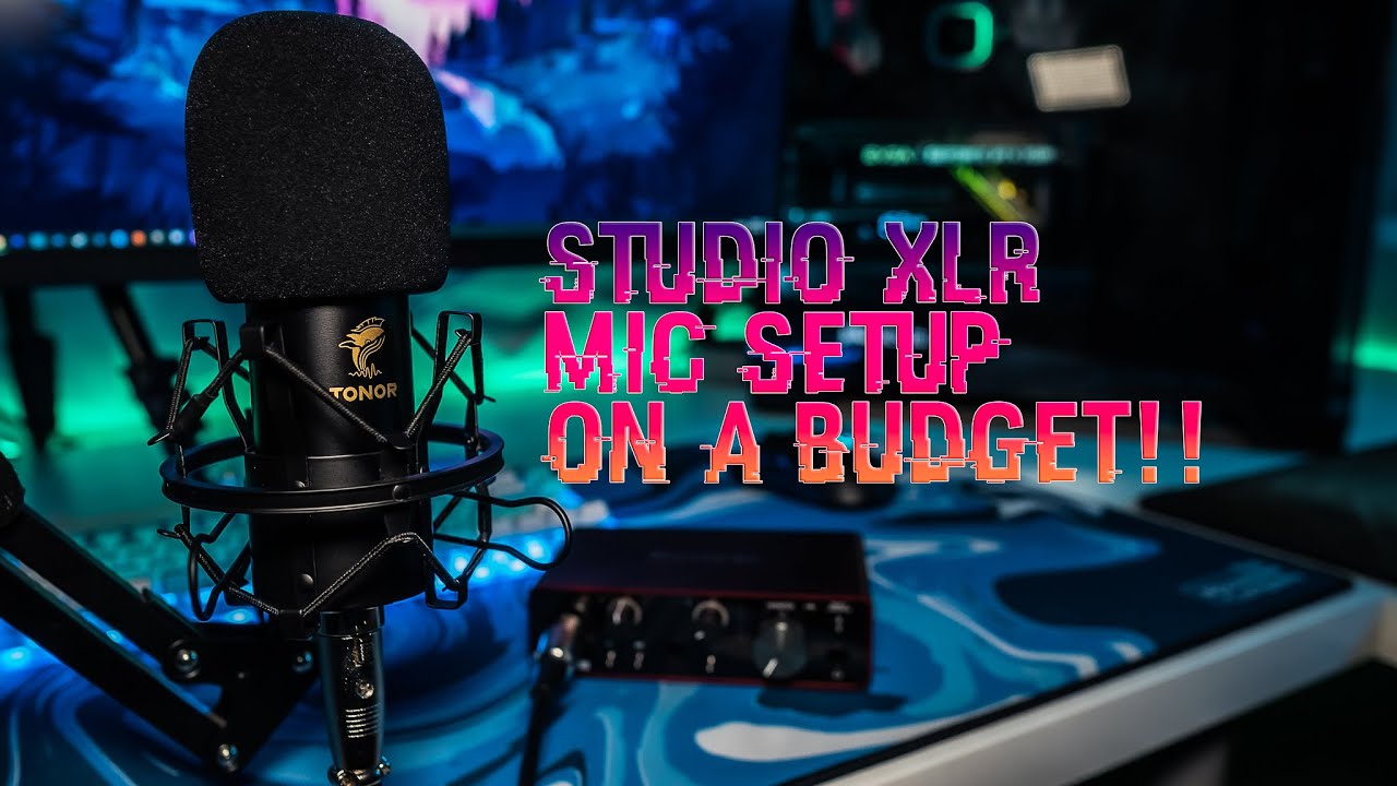 Best Budget XLR Mic Setup for Recording & Streaming! Tonor TC20 Mic