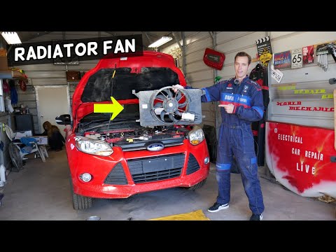 FORD FOCUS MK3 RADIATOR FAN REMOVAL REPLACEMENT. CAR OVERHEATING FIX