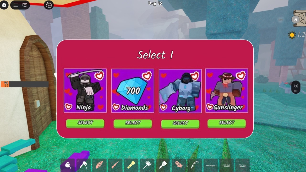 Giving a Flower Bouquet to Deer + VALENTINES Update Speedrun in 99 Nights in the Forest