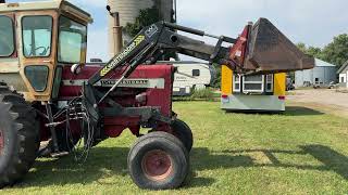 856 Farmall Tractor with Westendorf TA26 Loader and 7’ Bucket, SN: 23778, Shows 6893 hrs
