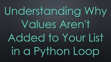 Understanding Why Values Aren