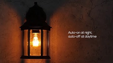 Dusk to Dawn Sensor Outdoor Wall Lantern