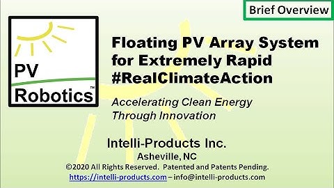 PV Robotics Automated Floating Solar Array Assembly