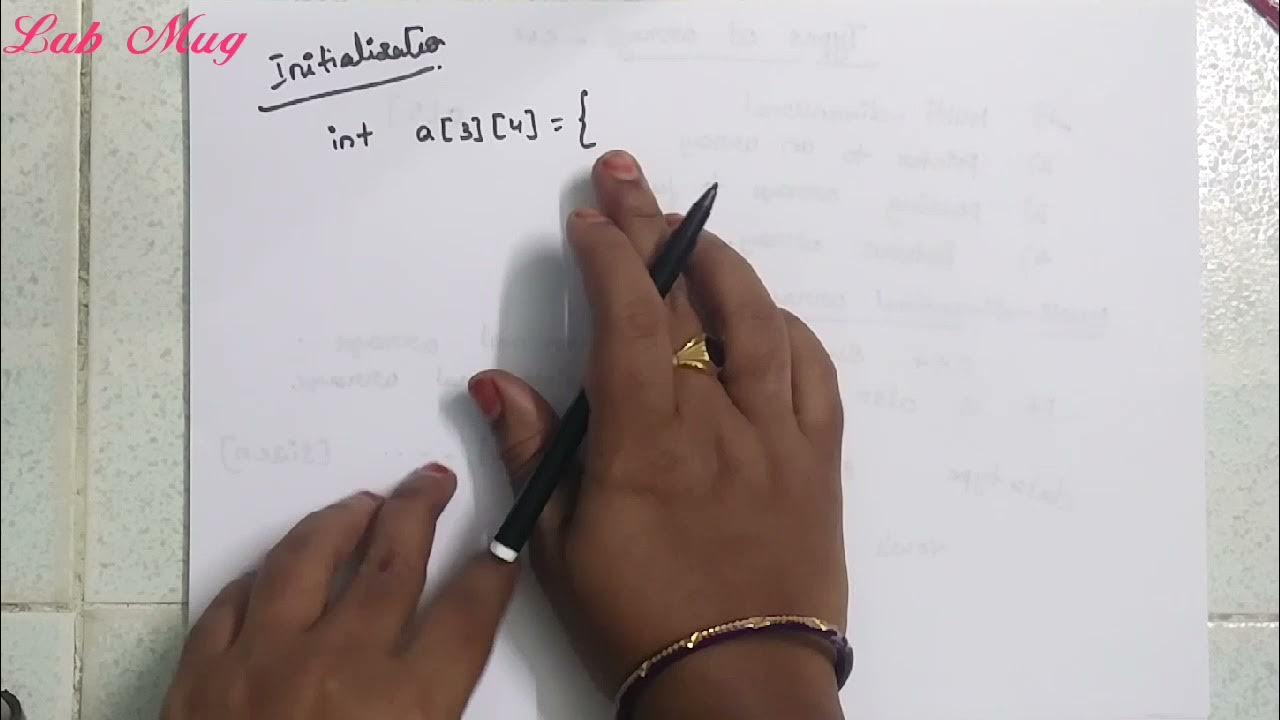 Types of arrays in C++|| Multi dimensional array ||two dimensional ...