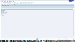#SAP-ABAP #System Variables