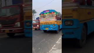 Local kolkata  yellow bus running on road #youtubeshorts